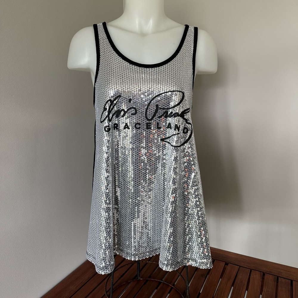 Elvis Presley Graceland Sequin Tank
